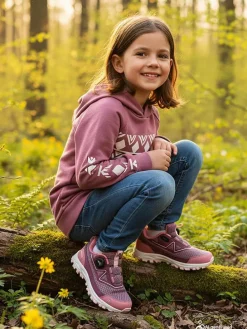 Buty outdoorowe w kolorze różowym
