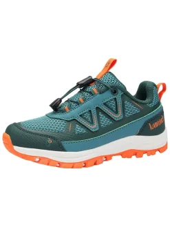 Buty outdoorowe w kolorze turkusowo-pomarańczowym