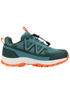 Buty outdoorowe w kolorze turkusowo-pomarańczowym