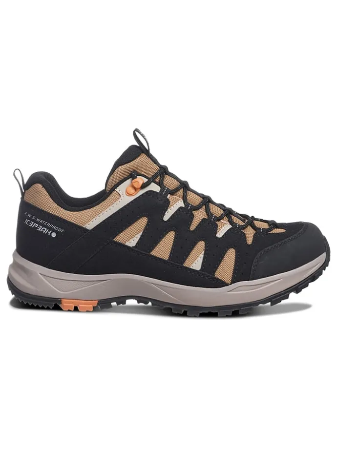 Buty trekkingowe "Aura" w kolorze czarno-jasnobrązowym