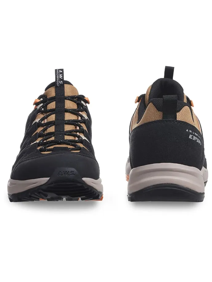 Buty trekkingowe "Aura" w kolorze czarno-jasnobrązowym