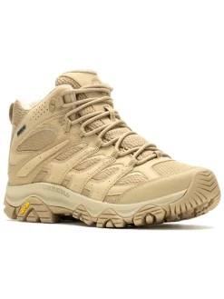 Buty trekkingowe "Moab 3 Syn Mid GTX" w kolorze beżowym