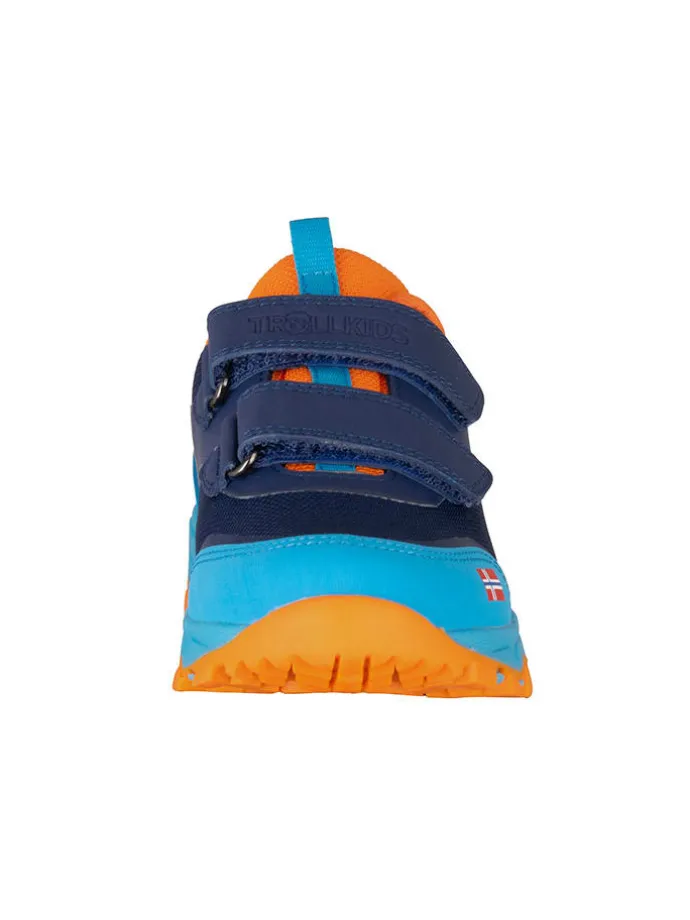 Buty trekkingowe "Preikestolen" w kolorze granatowo-błękitno-pomarańczowym