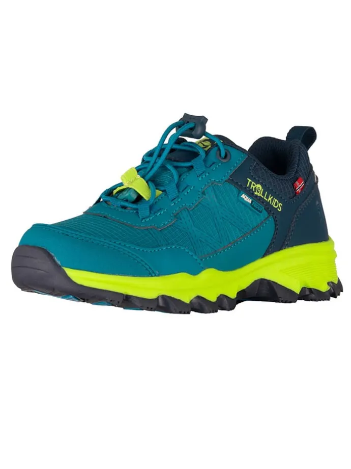 Buty turystyczne "Trolltunga" w kolorze granatowo-zielonym