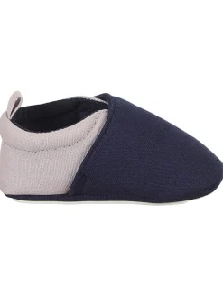 Buty w kolorze beżowo-granatowym do raczkowania
