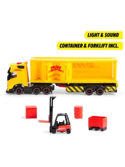 Ciężarówka zabawkowa "DHL Truck" w kolorze żółtym - 3+