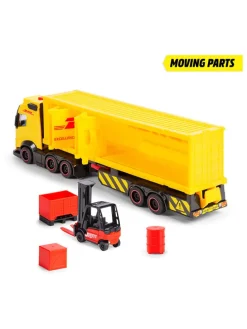 Ciężarówka zabawkowa "DHL Truck" w kolorze żółtym - 3+