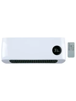 Ścienny grzejnik elektryczny w kolorze białym - 43 x 12 x 18 cm
