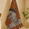 Ściereczka "Frida" w kolorze jasnobrązowym do naczyń - 75 x 50 cm