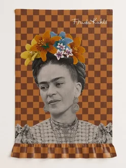Ściereczka "Frida" w kolorze jasnobrązowym do naczyń - 75 x 50 cm