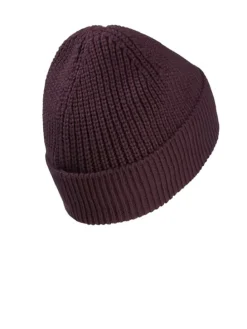 Czapka beanie "Badge" w kolorze fioletowym