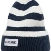 Czapka beanie "Norid" w kolorze granatowo-białym