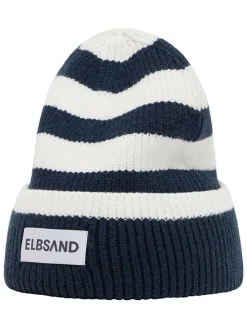 Czapka beanie "Norid" w kolorze granatowo-białym
