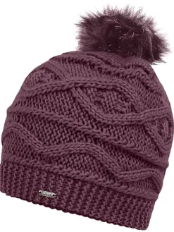 Czapka beanie "Remind II" w kolorze ciemnofioletowym