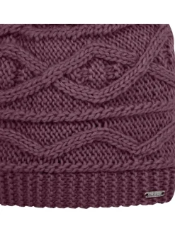 Czapka beanie "Remind II" w kolorze ciemnofioletowym