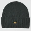 Czapka beanie w kolorze antracytowym
