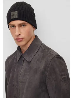 Czapka beanie w kolorze czarnym