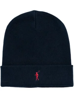 Czapka beanie w kolorze granatowym