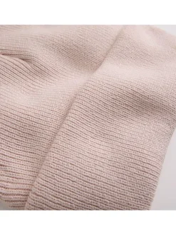Czapka beanie w kolorze jasnoróżowym