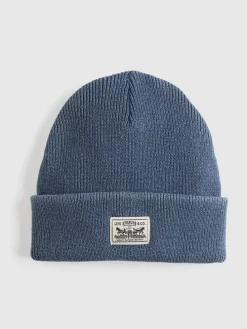 Czapka beanie w kolorze niebieskim