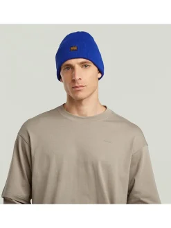 Czapka beanie w kolorze niebieskim
