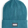 Czapka beanie w kolorze turkusowym