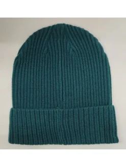 Czapka beanie w kolorze turkusowym