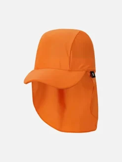 Czapka "Kilpikonna" w kolorze pomarańczowym z osłoną karku