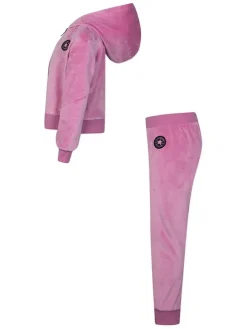 2-częściowy dres w kolorze różowym