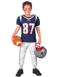 2-częściowy kostium "Americam Football Player" w kolorze granatowo-białym