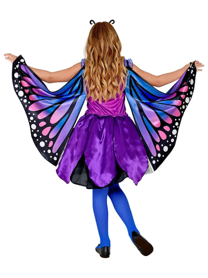3-częściowy kostium "Butterfly" w kolorze fioletowo-niebieskim