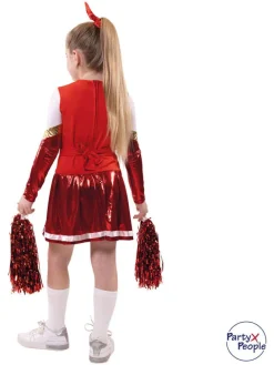 3-częściowy kostium "Cheerleader" w kolorze czerwonym