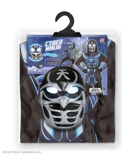 5-częściowy kostium "Cyber Ninja" w kolorze czarnym