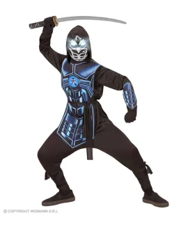 5-częściowy kostium "Cyber Ninja" w kolorze czarnym