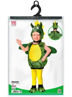 3-częściowy kostium "Dragon" w kolorze żółto-zielonym