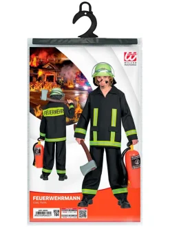 2-częściowy kostium "Firefighter" w kolorze czarno-żółtym