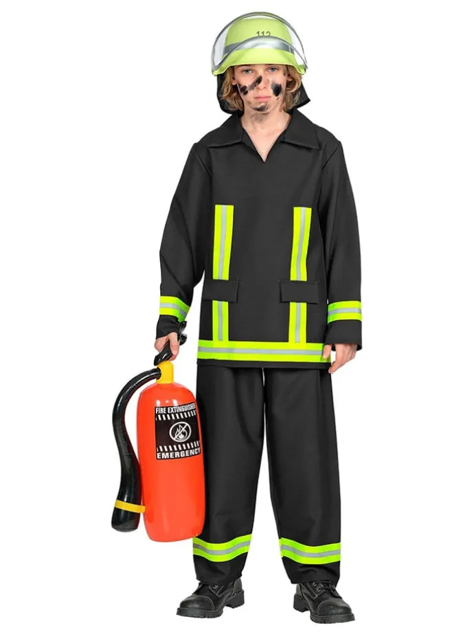 2-częściowy kostium "Firefighter" w kolorze czarno-żółtym