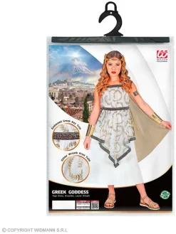 4-częściowy kostium "Greek goddess" w kolorze złoto-białym