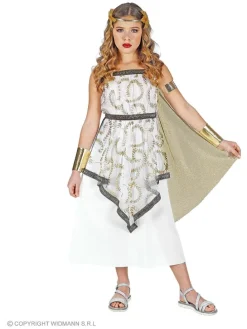 4-częściowy kostium "Greek goddess" w kolorze złoto-białym