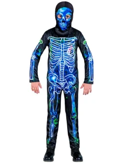 2-częściowy kostium "Infected skeleton" w kolorze niebieskim