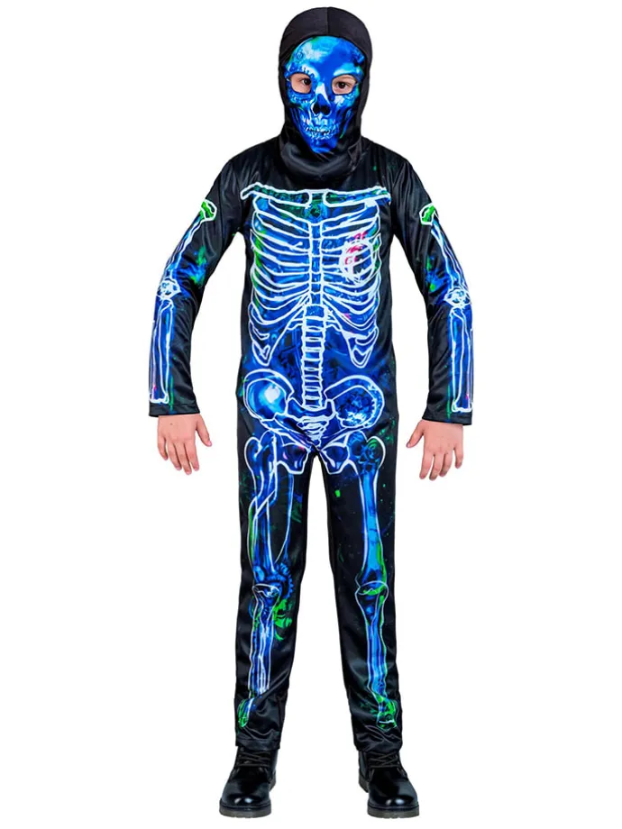2-częściowy kostium "Infected skeleton" w kolorze niebieskim