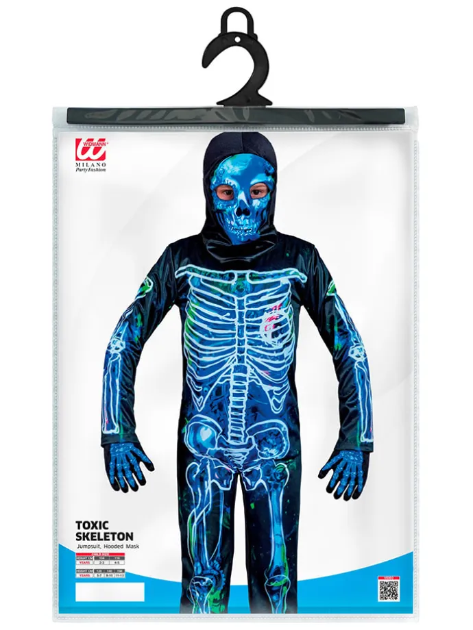 2-częściowy kostium "Infected skeleton" w kolorze niebieskim