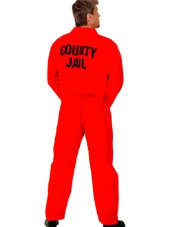 2-częściowy kostium "Inmate" w kolorze czerwonym
