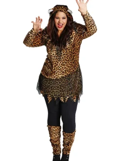 2-częściowy kostium "Leopard" w kolorze brązowo-czarnym