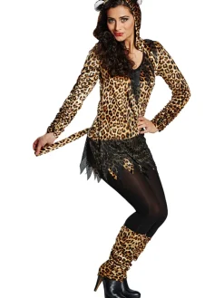 2-częściowy kostium "Leopard" w kolorze brązowo-czarnym