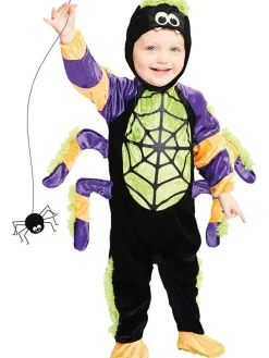 2-częściowy kostium "Little Spider" w kolorze fioletowo-czarno-żółtym