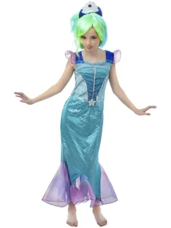 2-częściowy kostium "Mermaid" w kolorze błękitnym