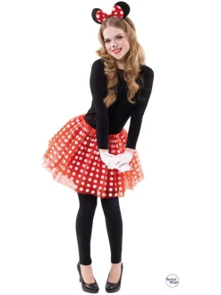 4-częściowy kostium "Minnie" w kolorze czerwonym
