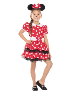 2-częściowy kostium "Mouse girl" w kolorze czerwono-czarnym