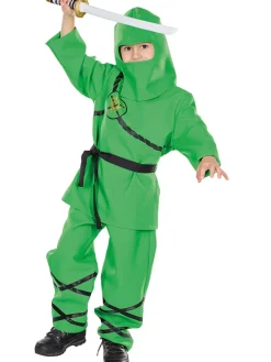 4-częściowy kostium "Ninja" w kolorze zielonym